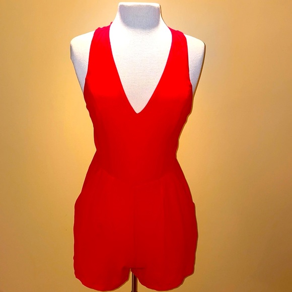 Express Pants - Express Red Romper